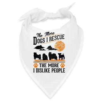 Hunderettung Straßenhund - Bandana - Weiß - Vorne