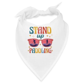SUP paddleboarding Stand Up Paddle Stehpaddler - Bandana - Weiß - Vorne
