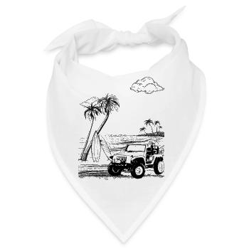 Geländewagen - Bandana - Weiß - Vorne