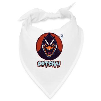 Der böse Pinguin hat dich, erwischt! - Bandana - Weiß - Vorne