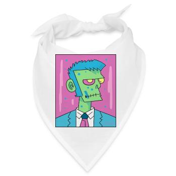 Erfolgreicher Manager Zombie - Bandana - Weiß - Vorne