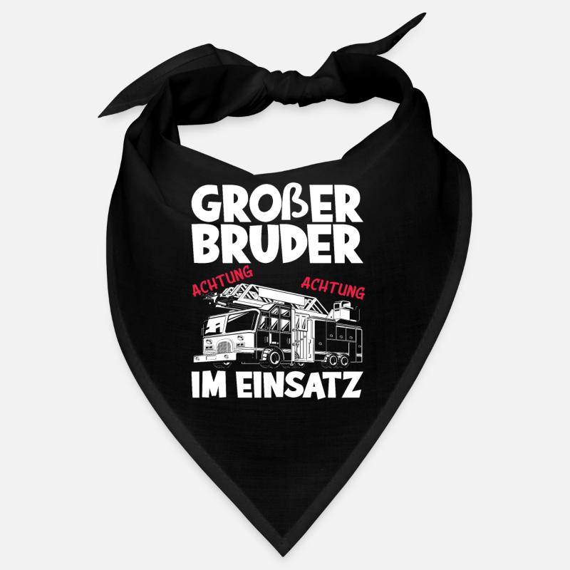 Ich Werde Großer Bruder Feuerwehr Bandana