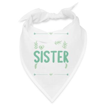 Berühre Mich Nicht! Ich habe Verrückte Schwester - Bandana - Weiß - Vorne