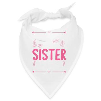 Berühre Mich Nicht! Ich habe Verrückte Schwester - Bandana - Weiß - Vorne