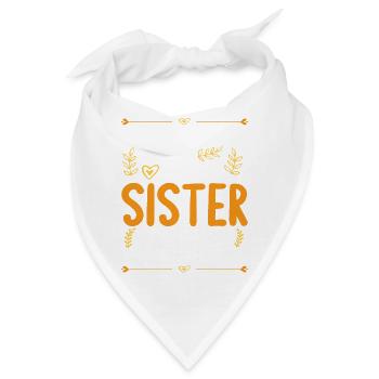Berühre Mich Nicht! Ich habe Verrückte Schwester - Bandana - Weiß - Vorne