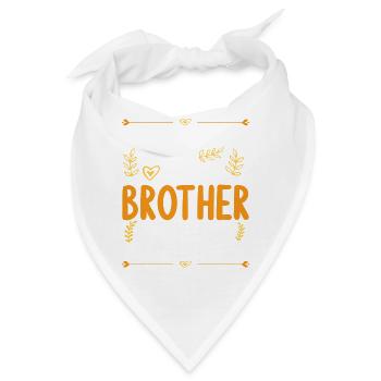 Berühre Mich Nicht! Ich Habe Verrückten Bruder - Bandana - Weiß - Vorne
