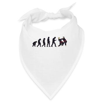 Judoka Taekwondo Karate Aikido Ju-Jutsu Evolution - Bandana - Weiß - Vorne