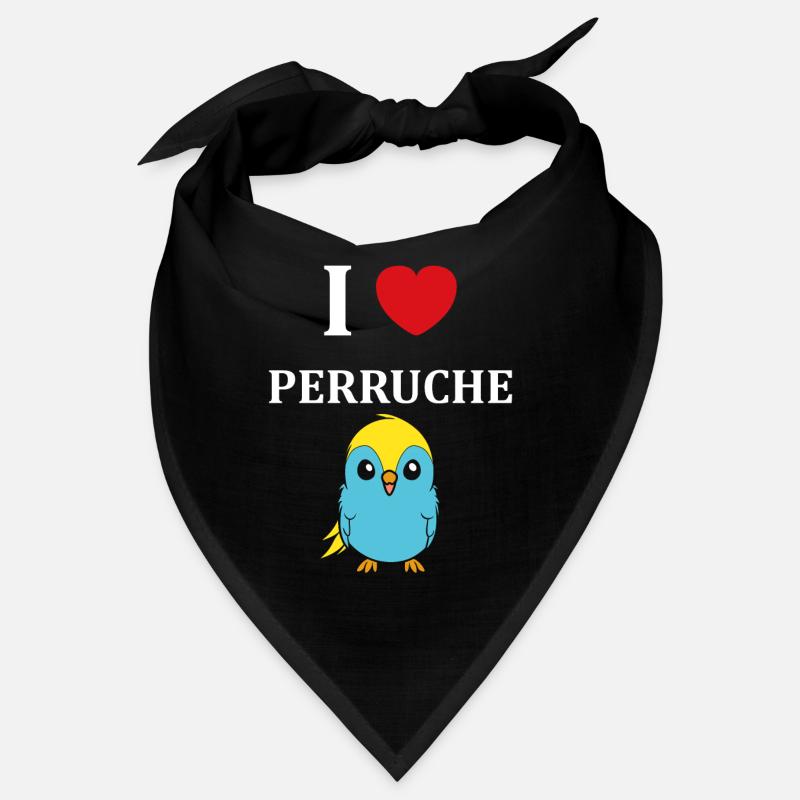 Oiseaux perruches humour petite perruche Bandana