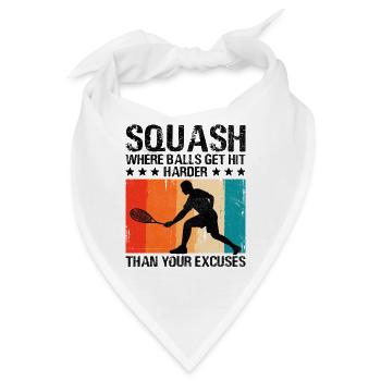 Squashspieler Squash Tennisspieler Raquetball Spor - Bandana - Weiß - Vorne