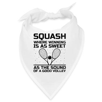 Squashspieler Squash Tennisspieler Raquetball Spor - Bandana - Weiß - Vorne