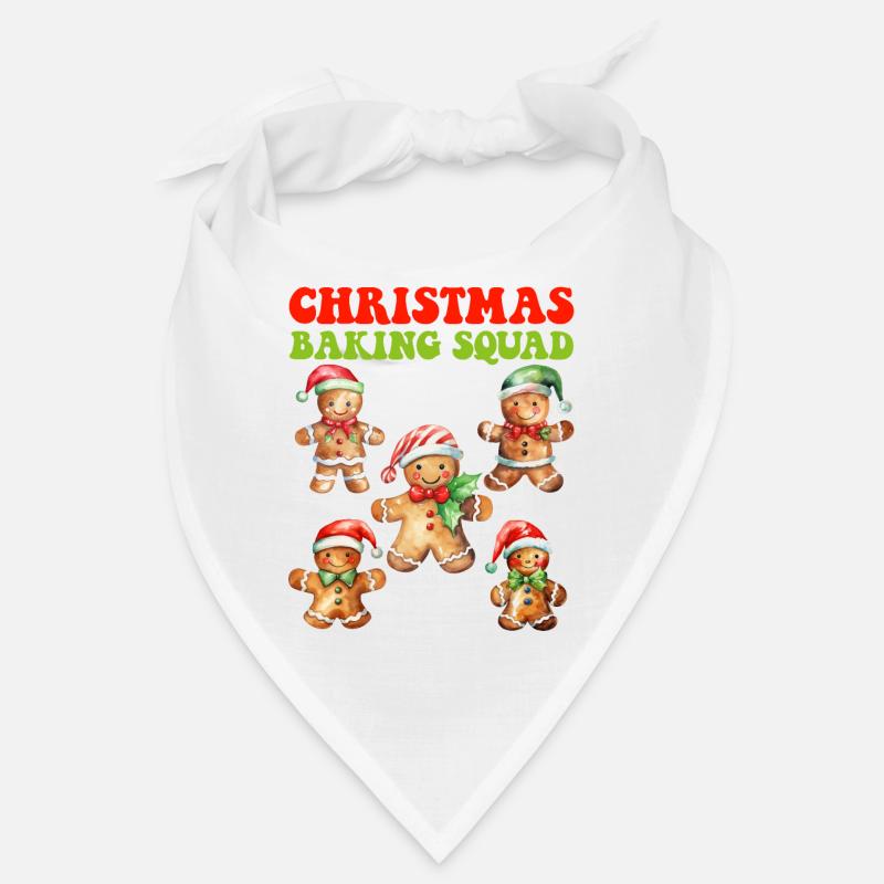 Backfans Christmas Baking Squad Gingerbread - Bandana - white