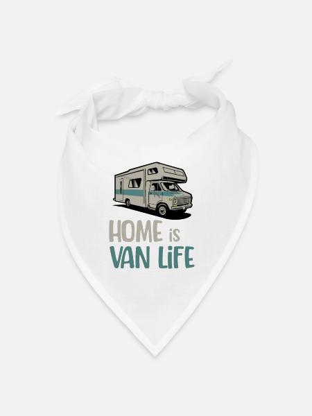 La maison est Vanlife Travelling RV - Bandana - blanc