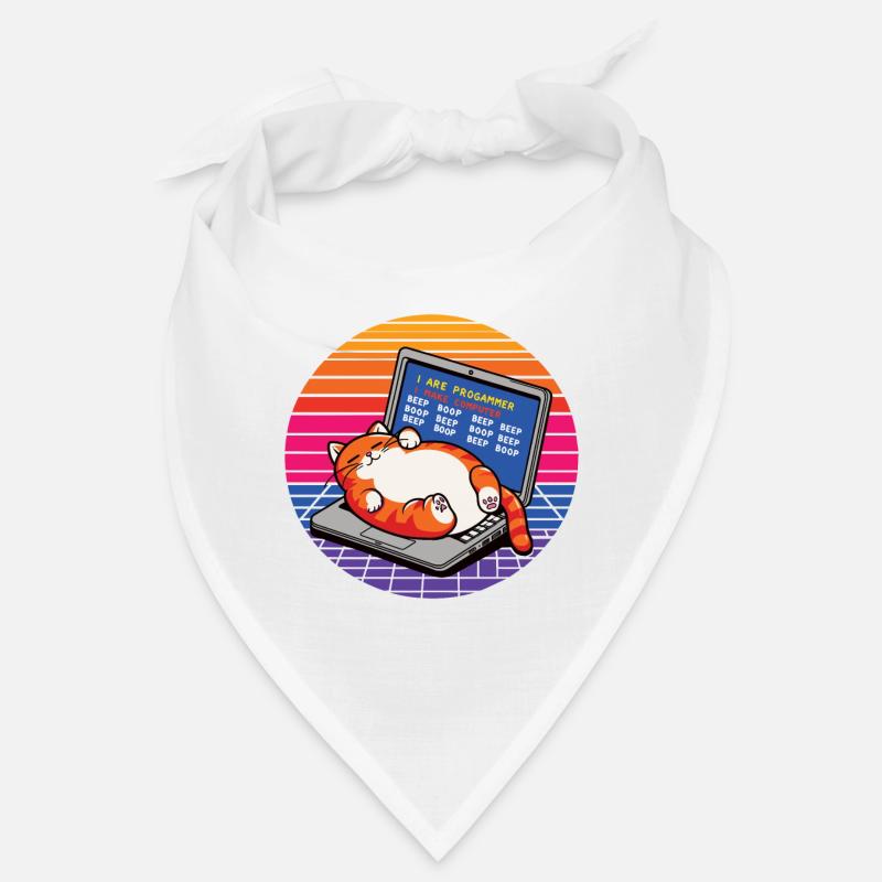 Ich bin Programmierer, fette schlafende Katze Bandana