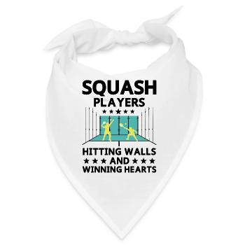 Squashspieler Squash Tennisspieler Raquetball Spor - Bandana - Weiß - Vorne