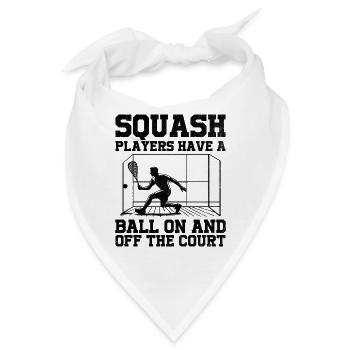 Squashspieler Squash Tennisspieler Raquetball Spor - Bandana - Weiß - Vorne