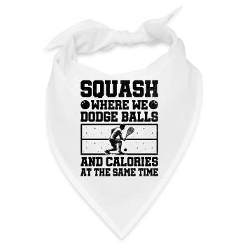 Squashspieler Squash Tennisspieler Raquetball Spor - Bandana - Weiß - Vorne
