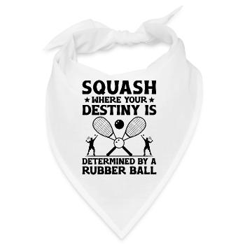 Squashspieler Squash-Tennisspieler Raquetball-Spor - Bandana - Weiß - Vorne