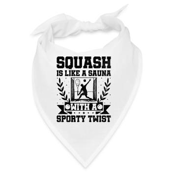 Squashspieler Squash Tennisspieler Raquetball Spor - Bandana - Weiß - Vorne