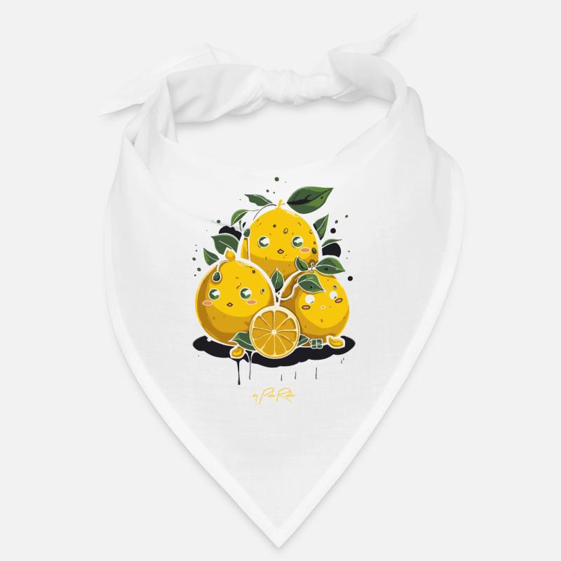 Three and half cartoon lemons Bandana