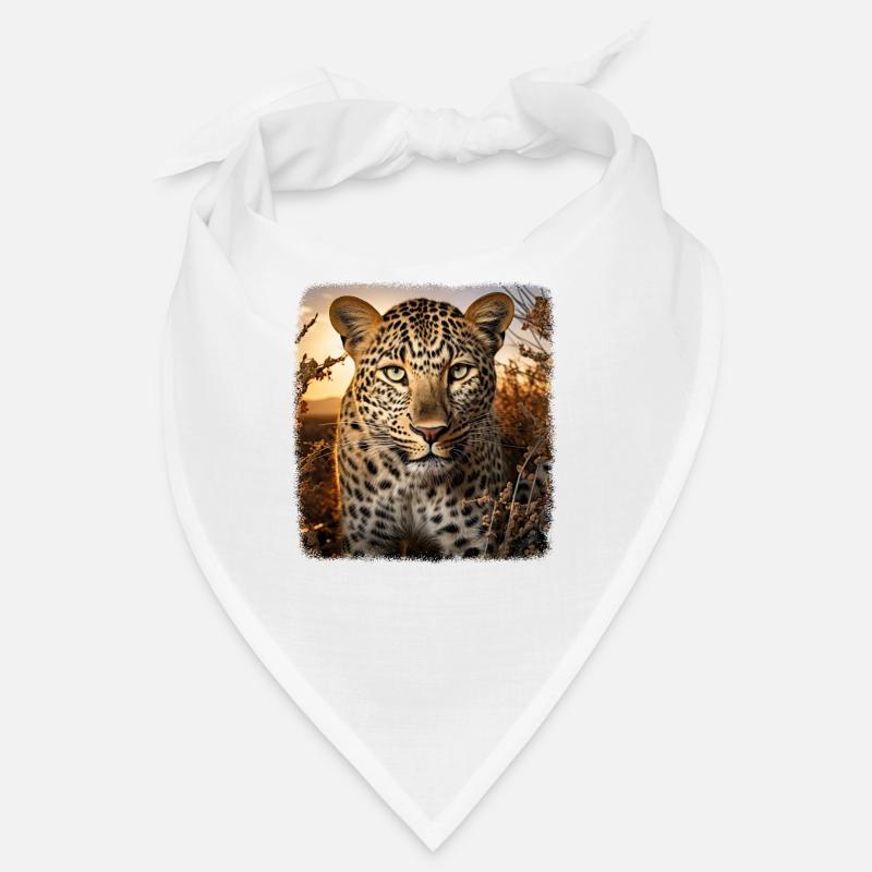 Leoparde réaliste Leopard Bandana