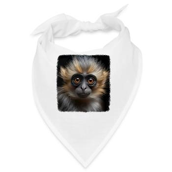 Gibbons realistic Gibbon - Bandana - Weiß - Vorne