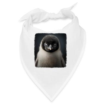 Pinguine realistic Pinguin - Bandana - Weiß - Vorne
