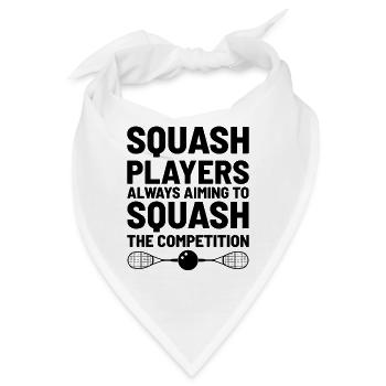 Squashspieler Squash-Tennisspieler Raquetball-Spor - Bandana - Weiß - Vorne