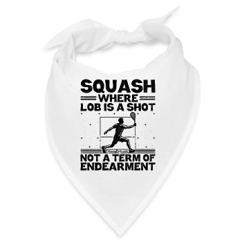 Squashspieler Squash-Tennisspieler Raquetball-Spor - Bandana - Weiß - Vorne