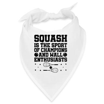 Squashspieler Squash-Tennisspieler Raquetball-Spor - Bandana - Weiß - Vorne