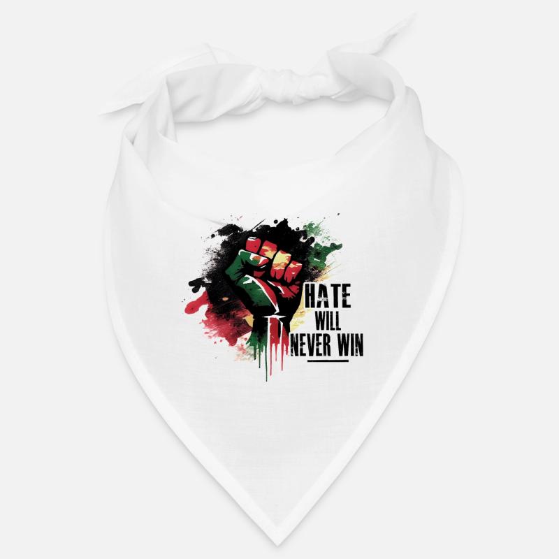 Hate will never win - Black History Month African Bandana