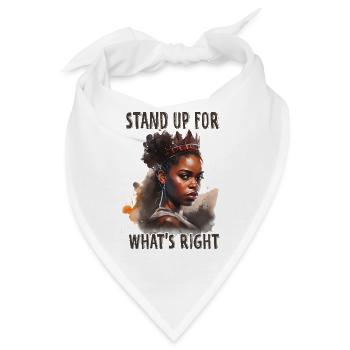 Stand Up for Black - Black History Month African - Bandana - Weiß - Vorne