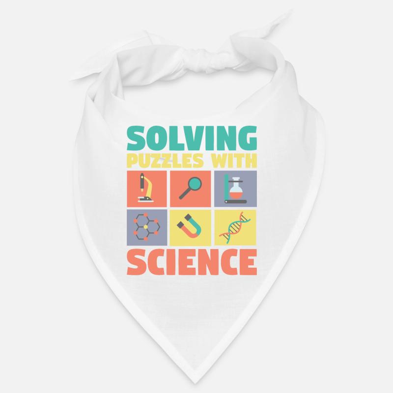 Solving Puzzles with Science Physics Chemist Geek Bandana