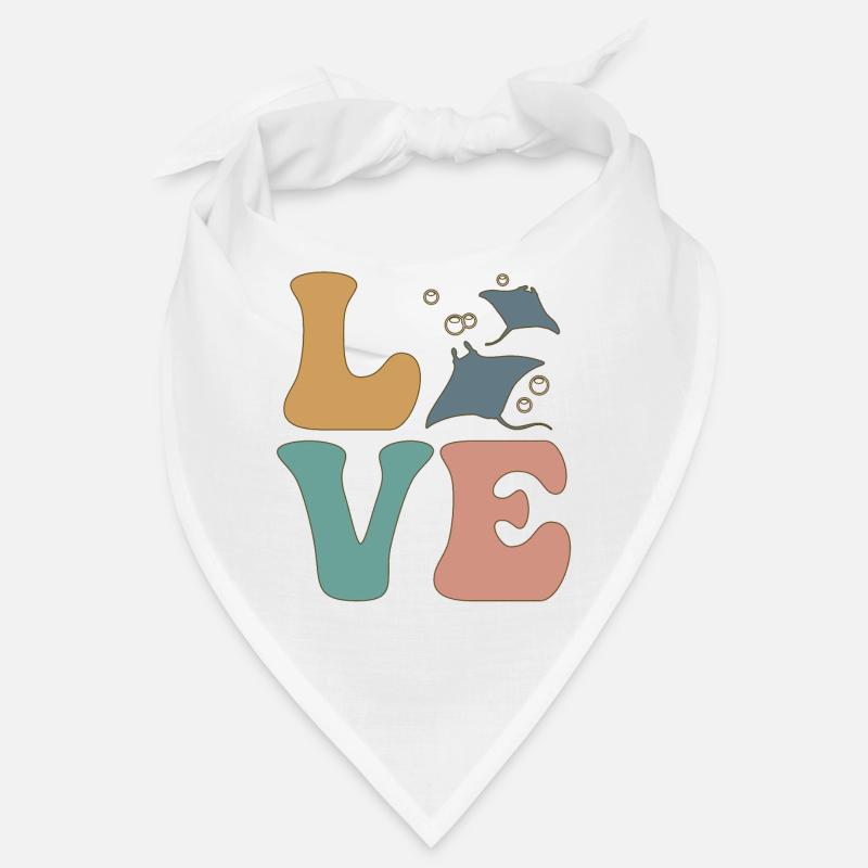 Manta Rochen Stachelrochen Meer Klappe Klappe Bandana