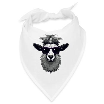 Lustiges Tier Design - Bandana - Weiß - Vorne