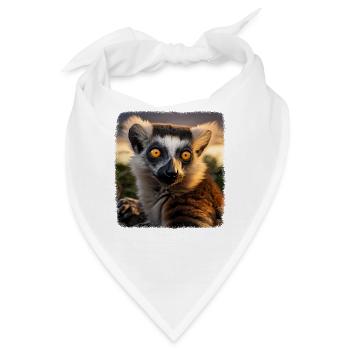 Kattas realistic Katta - Bandana - Weiß - Vorne