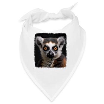 Kattas realistic Katta - Bandana - Weiß - Vorne