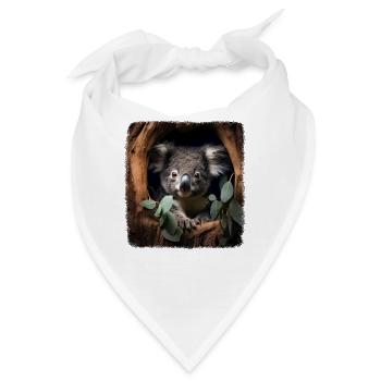 Koalas realistic Koala - Bandana - Weiß - Vorne