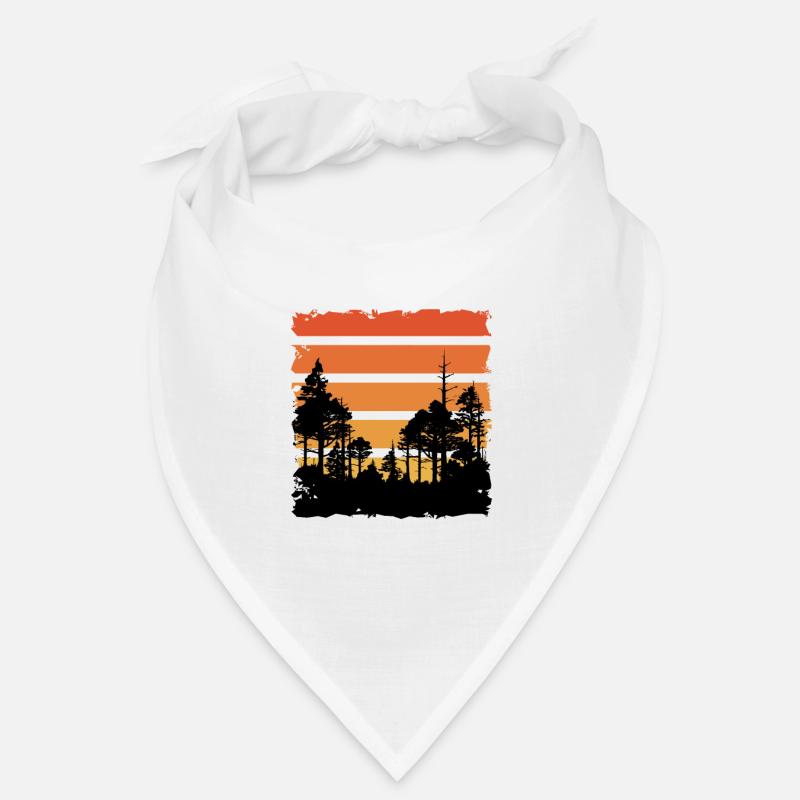 Retro Sunset and Trees Bandana