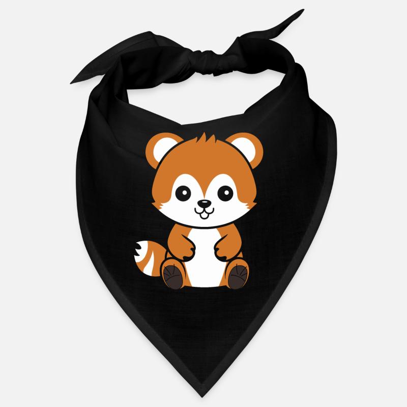 Fuchs liebt den kleinen roten Panda Bandana