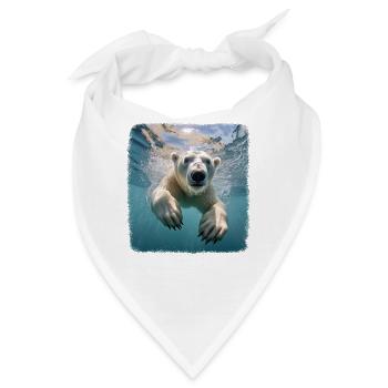 Eisbären realistic Eisbär - Bandana - Weiß - Vorne
