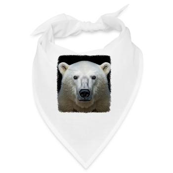 Eisbären realistic Eisbär - Bandana - Weiß - Vorne
