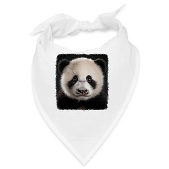Pandas realistic Panda - Bandana - Weiß - Vorne