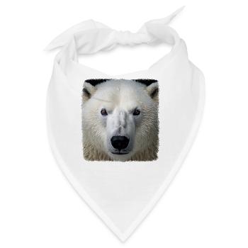 Eisbären realistic Eisbär - Bandana - Weiß - Vorne