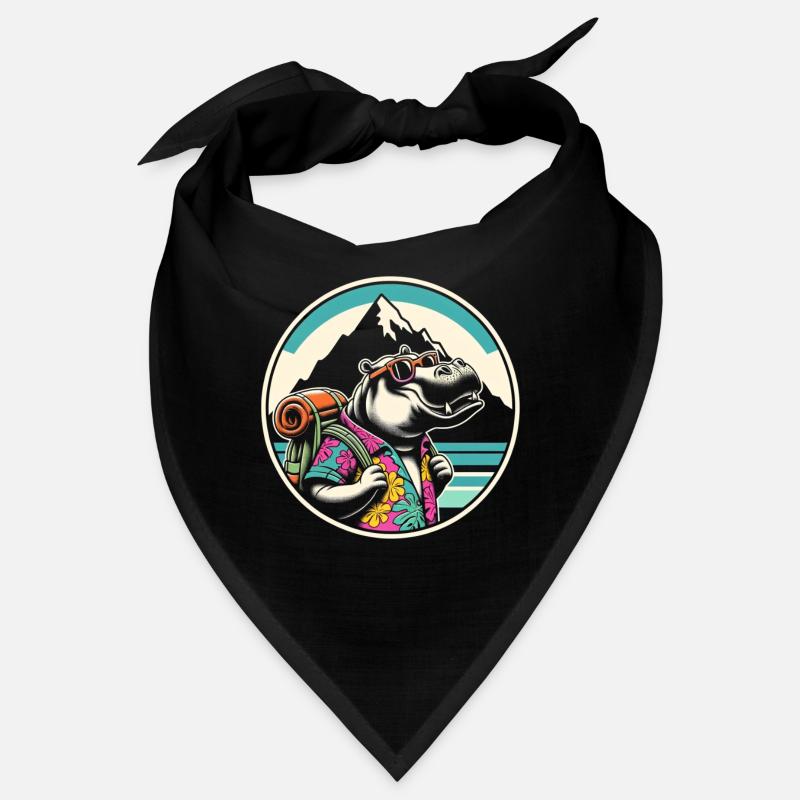 Wandern Nilpferd Bandana