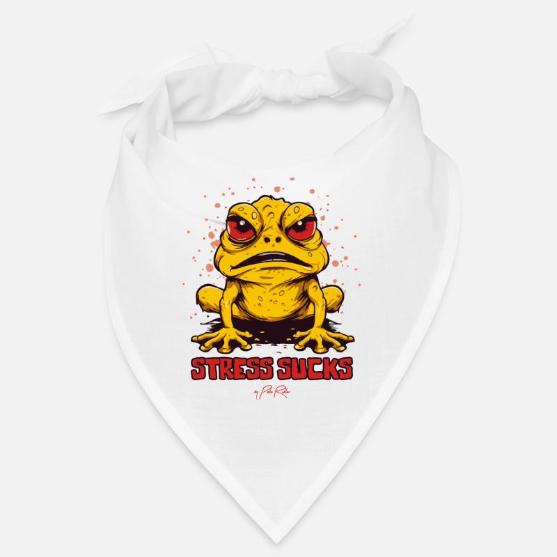 Angry Frog Toad says: Stress sucks Bandana