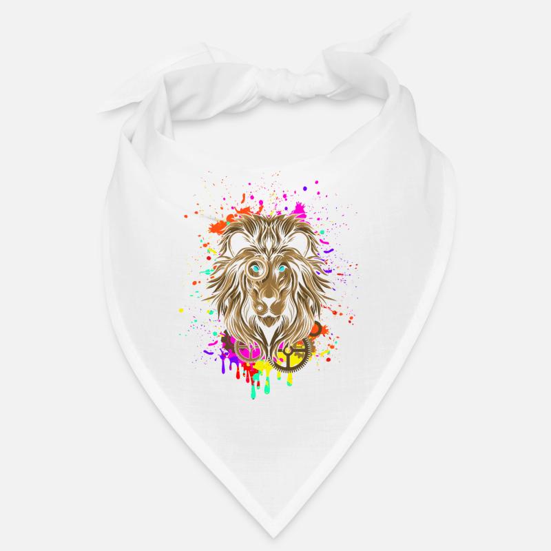 Lion dans le style steampunk Bandana
