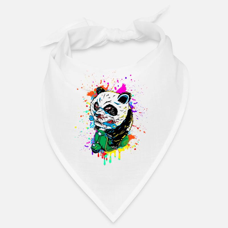 Roller fahrender Panda Bandana