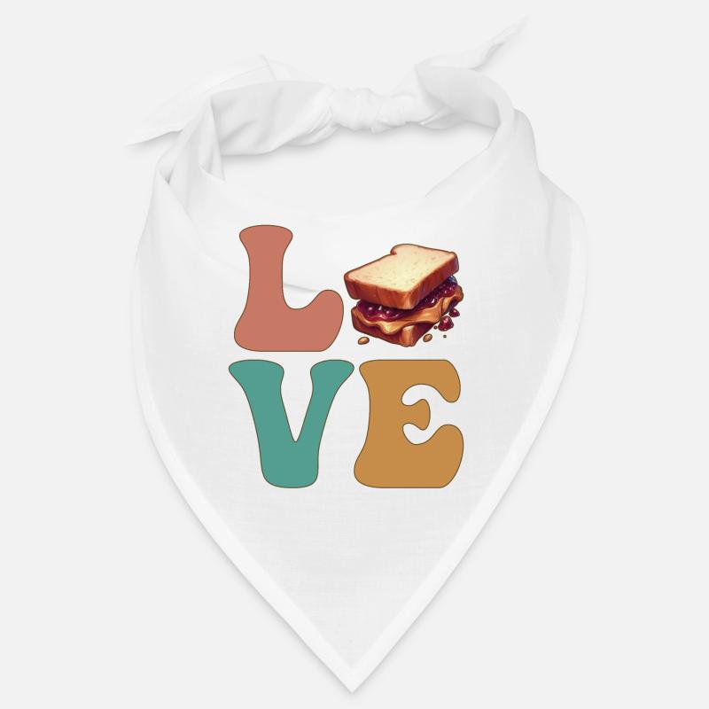 Peanut Butter and Jelly PB&J Bandana
