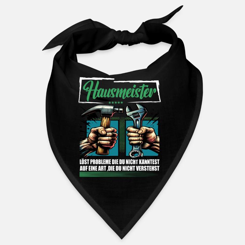 Hausmeister Beruf mit lustigen Spruch Bandana