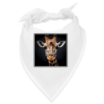 Giraffen realistic Giraffe - Bandana - Weiß - Vorne